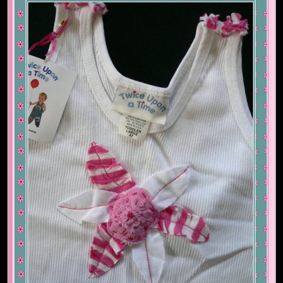 TWICE UPON A TIME Boutique Set STRIPEY FLORAL 4 - Picture 2 of 3